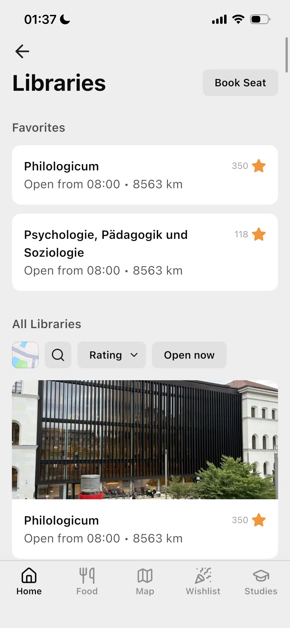 LMU App Screenshot 2